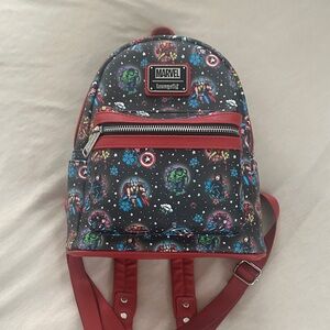 Loungefly Marvel Backpack - Black and Red